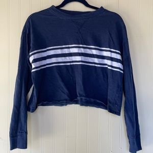 Hollister XS Stripped Cropped sweater